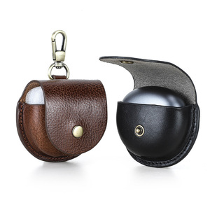 Funda Protectora Minimalista de Cuero Genuino para Auriculares Huawei Freeclip, Estuche de Cuero para Auriculares - Product Image 1