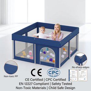 Kandang mainan anak-anak, pagar bermain anak dapat dilipat 50in * 50in - Product Image 2