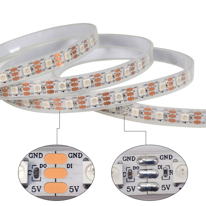 Dc5v Addressable Digital SK6812 Led Smd Chip 4 Pins 0.1W LC8805B Ic Built-in Smd 5050 RGB Led Chip