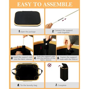 Cesto para <span class=keywords><strong>Ropa</strong></span> <span class=keywords><strong>Sucia</strong></span> con Tapa - Cesto de Lavandería Grande y Delgado de 100L, Contenedor de Almacenamiento para Dormitorio, Cesto para <span class=keywords><strong>Ropa</strong></span> <span class=keywords><strong>Sucia</strong></span> con <span class=keywords><strong>Bolsa</strong></span> para <span class=keywords><strong>Ropa</strong></span> <span class=keywords><strong>Sucia</strong></span> - Product Image 2