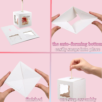 Boîte à macarons personnalisée avec fenêtre, bâtonnets pour sucettes, cadeaux de mariage, emballages pour sucettes, petites boîtes pour cake pops, boîte à bâtonnets pour bonbons aux pommes