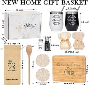 New House <b>Gift</b> Ideas Unique Housewarming <b>Gift</b> Basket for New Apartment Factory Wholesale Perfect <b>Gift</b> Set for Couples - Product Image 2