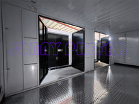 Conteneur mobile pliable empilable préfabriqué en acier à plusieurs portes, unités de stockage portables, auto-stockage