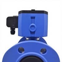 Compteur de débit de liquide à ultrasons IP68 étanche 24V DC RS485 à bride pour pipeline