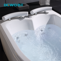Baignoire spa autoportante d'intérieur pour usage professionnel, baignoire à jets en acrylique pour 2 personnes, 15 jets de massage, pour hôtel, salle de sport et domicile