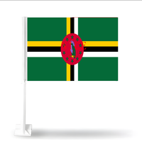 Drapeau national de la Jamaïque pour toit de voiture, personnalisé, attrayant, écologique, anti-plis, en polyester, à base complète, pour montage sur véhicule