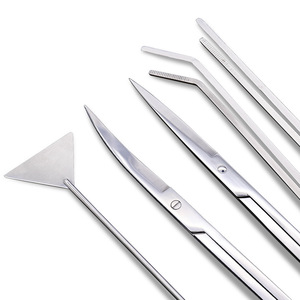 Lubanzuo Aquatic Plant Trimmer Set Stainless Steel 5-Piece Durable For Aquarium Maintenance - Product Image 3