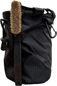 Sac à craie d'escalade durable avec ceinture, boucle pour brosse et poches zippées, pochette à craie pour le disc golf - Product Image 4