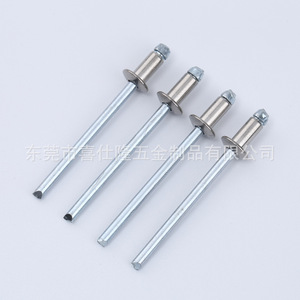 Rivets en acier inoxydable personnalisés en gros, rivets à percussion en aluminium, rivets aveugles <span class=keywords><strong>couleur</strong></span> argent naturel pour la construction - Product Image 2