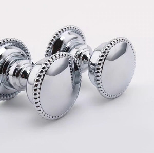 Hot Sale American Style Solid Brass <strong>Door</strong> <strong>Knob</strong> for Interior <strong>Doors</strong> Round Ball Chrome <strong>Door</strong> Handle With Lock - Product Image 3