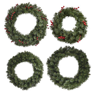 Handmade PVC <b>Christmas</b> <b>Decorations</b> Metal Wreath Door Hanging Ornaments for Home Wall Decor Commercial Space for Shopping Malls - Product Image 5