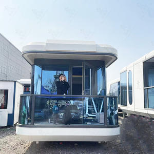 Expérience de luxe sauvage, science-fiction, hôtel mobile itinérant, boutique en plein air, café, conception de cabine isolée - Product Image 4
