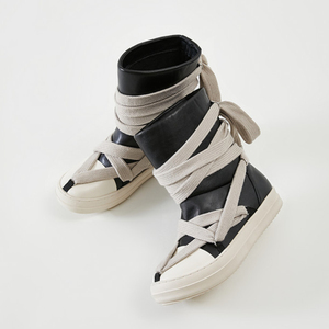 Dropshipping Chaussures décontractées unisexes confortables à lacets pour l'extérieur, baskets en caoutchouc, bottes pour femmes 2025 - Product Image 2