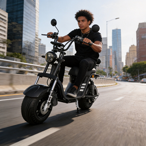 Scooter Eléctrico para Adultos con Neumáticos Extra Anchos, 60v, Amortiguadores, Pantalla LED, Batería de Litio de Largo Alcance X7, Directo de Fábrica - Product Image 4