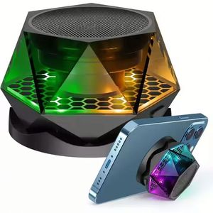 TWS G300 Magnetic Diamond Wireless <b>Speaker</b> RGB Color Light Portable Phone Stand for Home Outdoor Party - Product Image 1