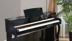 La mia musica 8803 portatile 88 tasti LED martello di legno organo elettronico grande tastiera digitale Midi con strumenti di pianoforte - Product Image 2