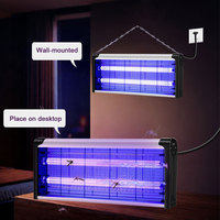 Piège à insectes électrique UV 40W de haute qualité avec lumière LED violette, tue-moustiques, répulsif anti-moustiques pour insectes et mouches