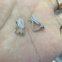 925 argent 18K plaqué or à la mode Nature perle boucle d'oreille Clip boucle bijoux à bricoler soi-même accessoires résultats de bijoux composants