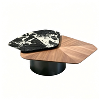 Table basse moderne en marbre naturel, style luxe léger et simple, pour salon, hôtel, maison, villa, appartement, club, centre commercial