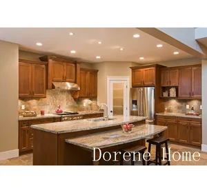 Dorene Maple Wood New Design Cheap Complete Expandable Stackable Custom Kitchen Unit Cabinet And Countertops
