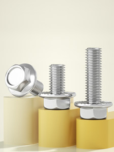 Vis à tête fraisée hexagonale extérieure en acier inoxydable 304, avec rondelles dentelées antidérapantes M3-M12 - Product Image 5