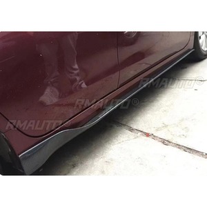 Real Carbon Fiber Look Car Side Skirt Lip Spoiler Guard Apron <b>Splitter</b> Universal For BMW All Models Body Kit Car Accessories - Product Image 3