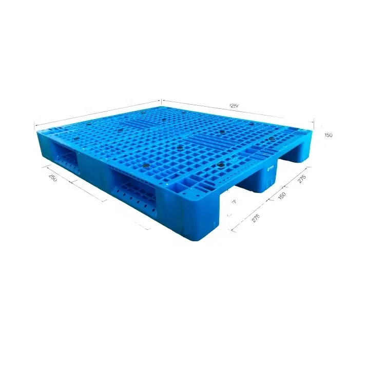 Export pallet with 2 way entry type  single face export pallet  hdpe plastic pallet 1250*1000*150mm