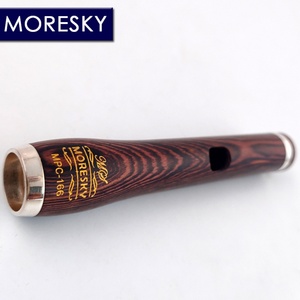 MORESKY Flauta Piccolo de Madera de Dalbergia Cearensis, Clave de Do, Cuproníquel, Tamaño Medio, Cuerpo Plateado, Material de Ébano MPC-166 - Product Image 3