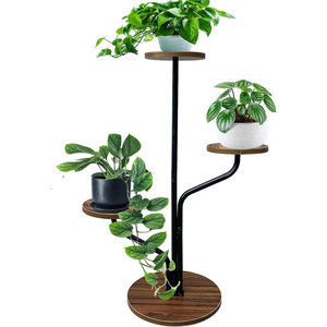 Soporte de planta de Metal dorado de lujo, soporte de maceta alta, soporte de maceta de esquina, estantes múltiples, soporte de exhibición de plantas - Product Image 1