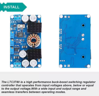 Module d'alimentation à tension variable DC-DC LTC3780, régulateur solaire, alimentation à tension constante et à courant constant 10A