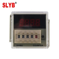 Compteur d'impulsions électrique numérique LED 4 chiffres SLYB DH48J-A 220VAC de haute qualité, 30 impulsions/s, 11 broches