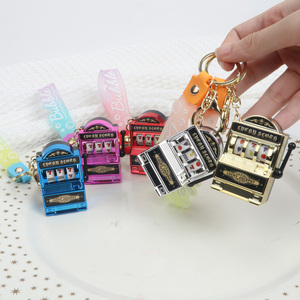 Hot bán nhựa mini may mắn jackpot vòng chìa khóa khe cắm máy móc chìa khóa - Product Image 6