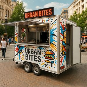 Remorque à café à deux essieux de 13 pieds, camion de hot-dogs mobile, camion de bubble tea, chariot de nourriture de rue - Product Image 2