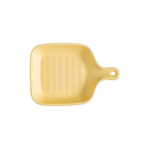 Mini assiette carrée en céramique avec poignée pour sauces, condiments, vinaigre, sauce soja, et comme bol à trempette pour la cuisine, la maison, le barbecue, les pique-niques et les collations - Product Image 5