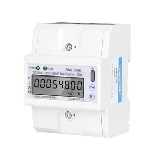 Low price sale Domestic Modbus DDS548R 5-100A 230V AC Power Meter Single Phase DIN Rail energy meter lcd