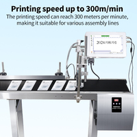 Impresora de inyección de tinta automática de Internet de 12,7 MM y 10 pulgadas, impresora de etiquetas de solvente de secado rápido, logotipo de fecha, código QR, botella de plástico TIJ, tubo de Metal