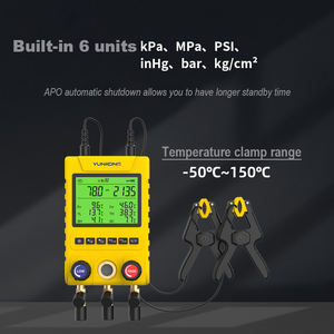 MG-100 डिजिटल एचवीएसी वैक्यूम कई डबल रेफ्रिजरेटर दबाव गेज सेट तापमान रिसाव एयर कंडीशनर परीक्षक मीटर गैस - Product Image 6