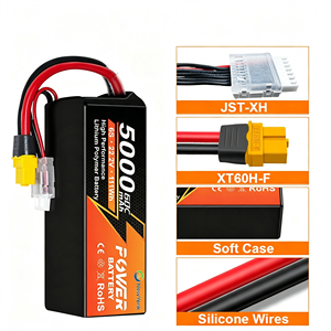 Batteria LiPo 2S 3S 4S 6S 2200mAh 3600mAh 4000mAh 5000mAh 6000mAh 7000mAh con Connettore XT60 EC5 T Plug per Droni RC, Auto e Modellini di Aerei - Product Image 2