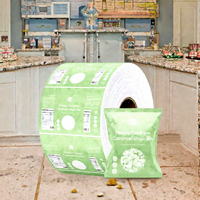 Rouleaux de film métallisé souple de qualité alimentaire, matériau d'emballage laminé opaque personnalisable pour chocolat, lait, biscuits, gâteaux, pommes de terre