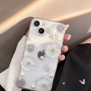 Custodia per telefono con Design Bling fiore bianco per <span class=keywords><strong>iPhone</strong></span> 15 <span class=keywords><strong>14</strong></span> Pro Max <span class=keywords><strong>accessori</strong></span> per cellulare custodia per cellulare - Product Image 4