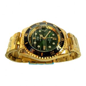 Montre-bracelet automatique mécanique en or personnalisée de haute qualité avec diamants et bracelet en acier inoxydable - Product Image 6