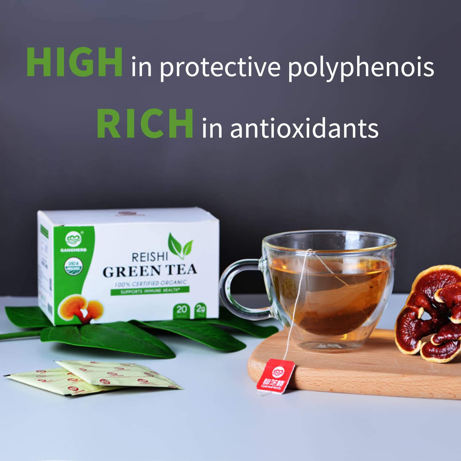 reishi green tea with ganoderma and l carnitine GANOHERB Wholesale Reishi Mushroom Green Tea with Ganoderma Lucidum Extract  OEM Herbal Tea for Bulk Supply| Alibaba.com