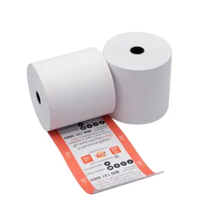 Factory Premium Grade Product Thin 45 Meters Small Tube Core 57x50 Mm Thermal Paper Cash Register Paper Roll For Hotel Or Store