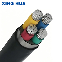 3-Phasen XLPE-Isoliertes PVC-Ummanteltes Armiertes Erdkabel 0,6/1kV YJLV22 Aluminiumkern Industrielles Baukabel