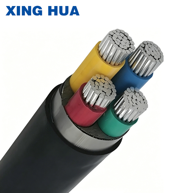3 Phase XLPE Insulated PVC Sheathed Armoured Underground Power Cable 0.6/1kV YJLV22 Aluminum Core Industrial Construction Cable