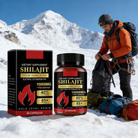 Capsules de Shilajit en gros OEM, Vitamine C, Stimulant Immunitaire et Énergétique, Soutien Antioxydant, Complément Alimentaire Vitalité Adulte, 60 unités, 2 lots