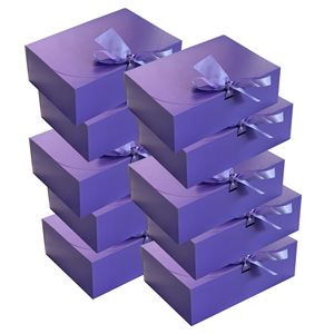 Lavender Gift <b>Boxes</b> with Lids Proposal Box with Ribbon Wedding Gift Packing For Birthday <b>Party</b> Christmas Paper <b>Boxes</b> - Product Image 6