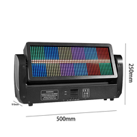 Lumière stroboscopique à tête mobile ZY RGBW 12 segments LED pour l'éclairage de scène DJ Disco d'hôtel