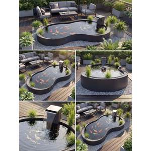316L Stainless Steel Koi <b>Pond</b> with Bio Filtration Modern Design Customizable <b>for</b> Gardens Hotels & Commercial Spaces - Product Image 3
