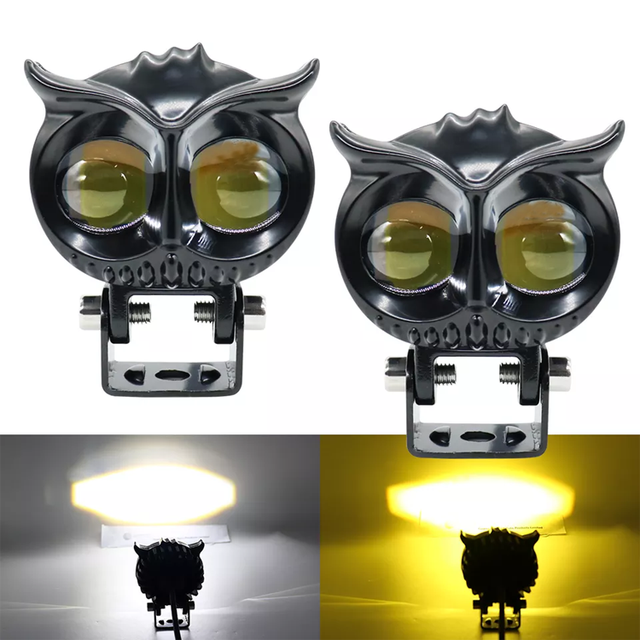 20W Super Bright Cube LED Mini Driving Lights Waterproof Yellow & White Beam